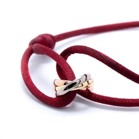 cartier trinity silk cord bracelet|cartier bracelet trinity size guide.